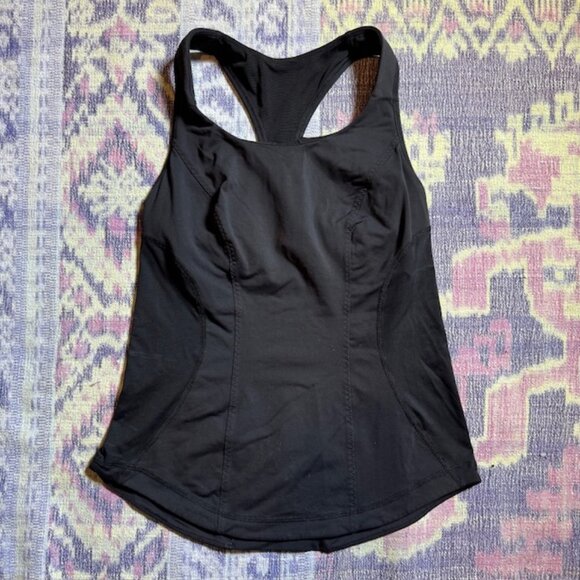 Lululemon Womens Lululemon Cardio Kick Tank Top Mesh Panels Racerback In Black - Picture 9 of 16